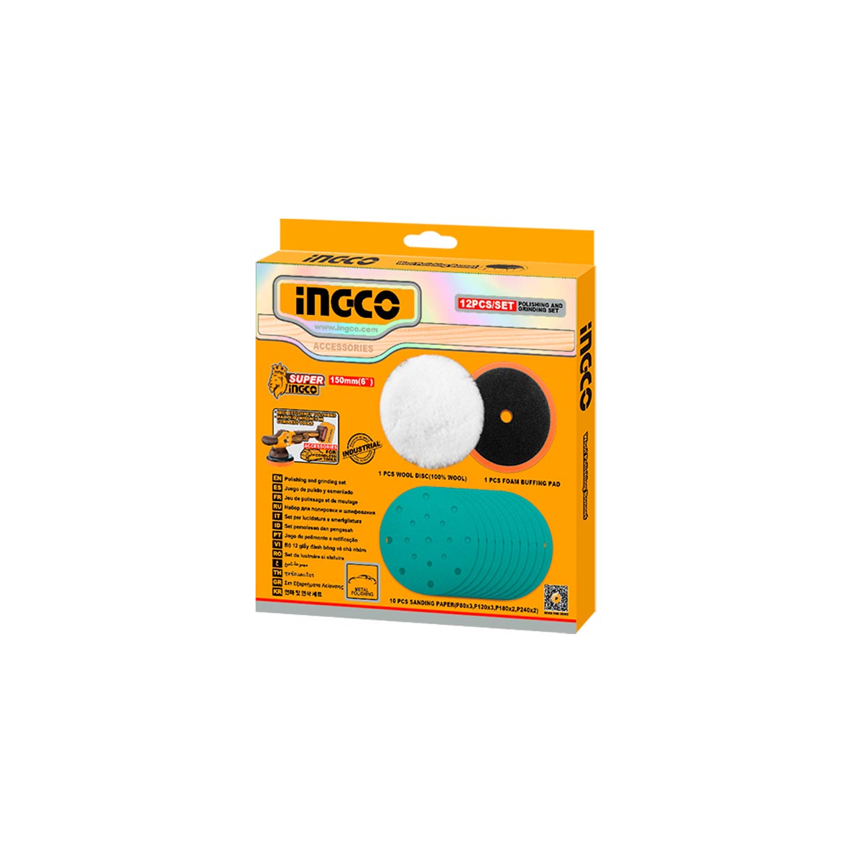 INGCO APG15012 kit polissage complet livraison COD Maroc