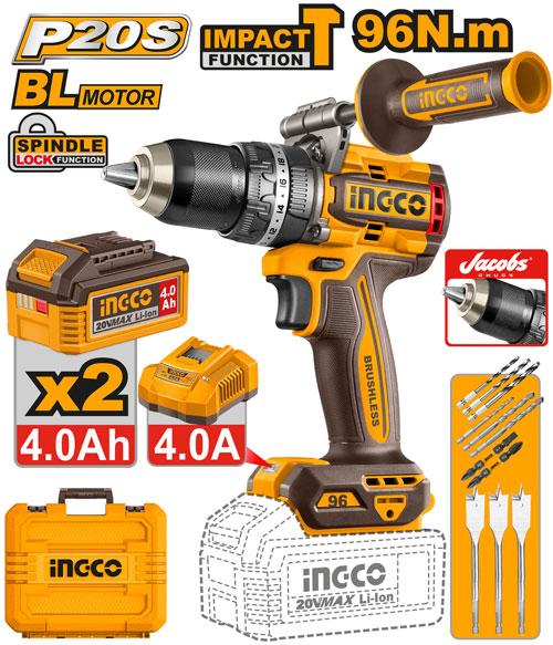 INGCO VISSEUSE PERCEUSE 20V 96NM AU MAROC
