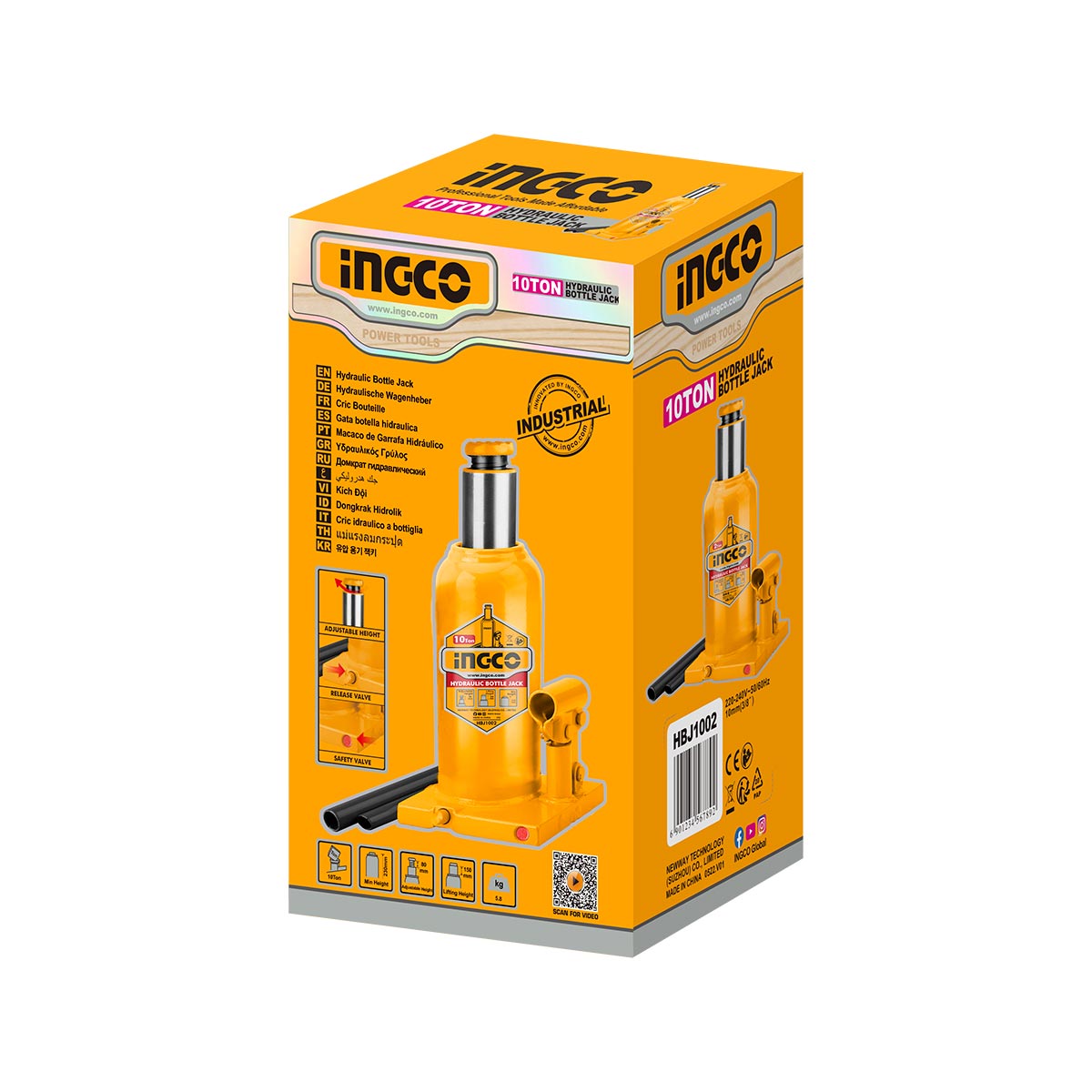 HBJ1002 - CRIC BOUTEILLE HYDRAULIQUE 10 TONNES INGCO Maroc