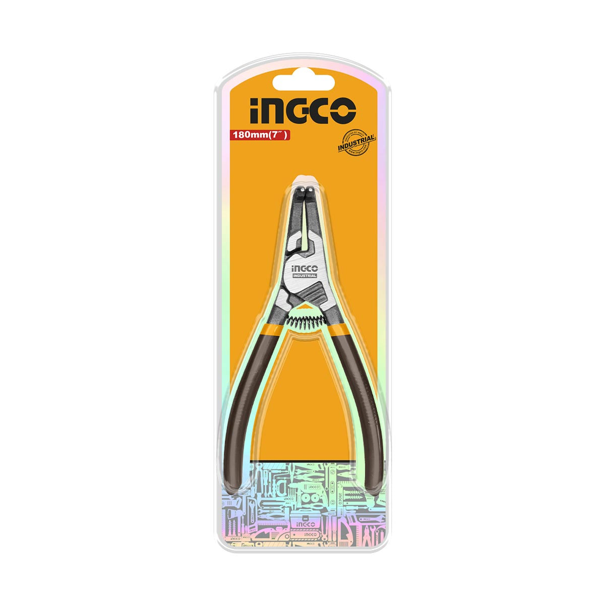 HCCP261802 - PINCE CIRCLIPS EXTERIEUR A TETE COURBEE 180MM INGCO Maroc