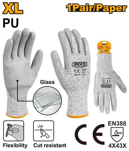HGCG02-XL - GANTS ANTI-COUPURE XL ANT-COUPURE ET ANTI-ABRASION INGCO Maroc