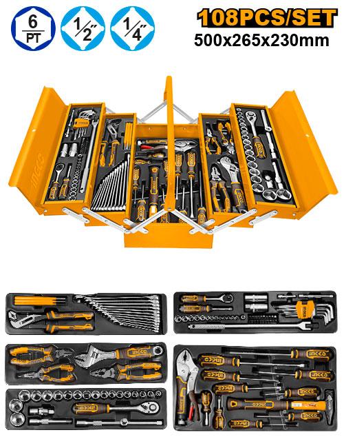 HTCS151081 - BOITE A OUTILS 108 PCS INGCO Maroc