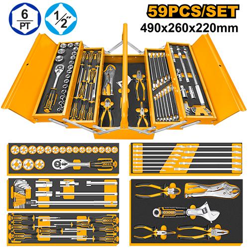 HTCS15591 - BOITE A OUTILS 59 PCS INGCO Maroc