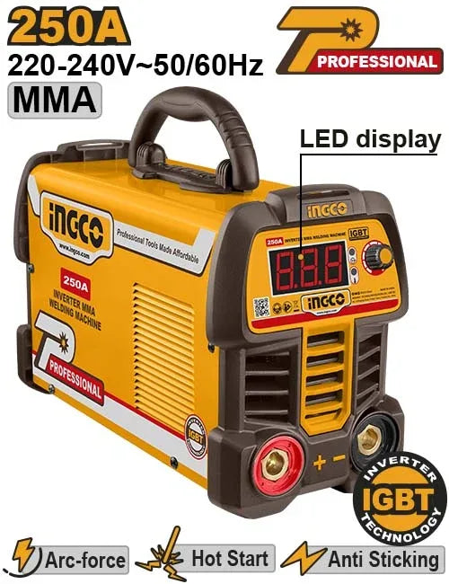 INGCO POSTE À SOUDER ONDULEUR MMA 250A SI AU MAROC