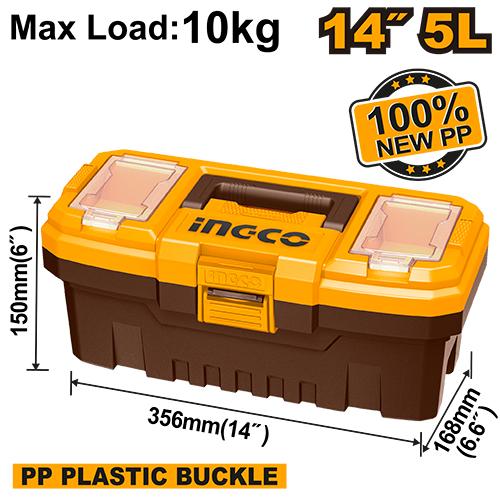PBX1401 - BOITE A OUTILS EN PLASTIQUE PVC 14'' INGCO Maroc