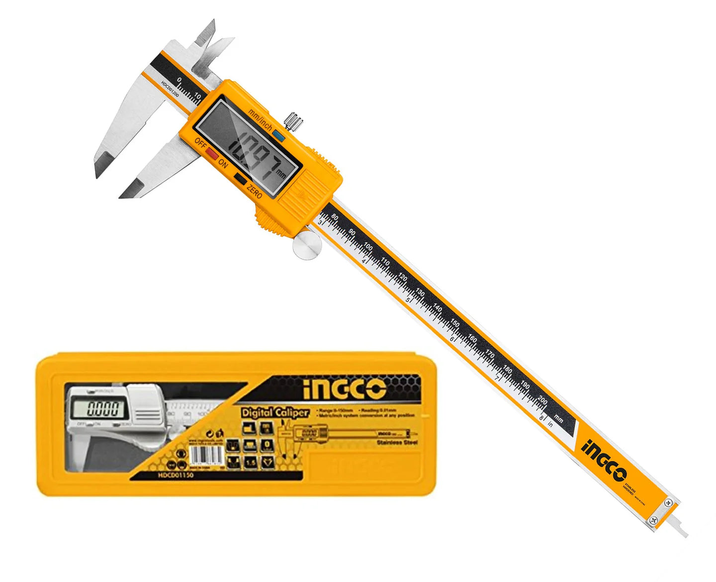 INGCO PIED A COULISSE DIGITAL 0-200MM AU MAROC