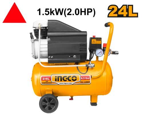 AC20248 - COMPRESSEUR D'AIR 24L, 1.5 KW (2 HP) INGCO Maroc