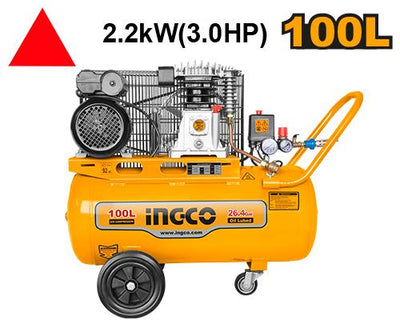 INGCO COMPRESSEUR 100L 220-240V~50HZ POWER: 2.2 KW AU MAROC [AC301008]
