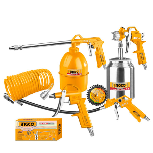 AKT0051 - SET PISTOLETS A PEINTURE 5PCS INGCO Maroc