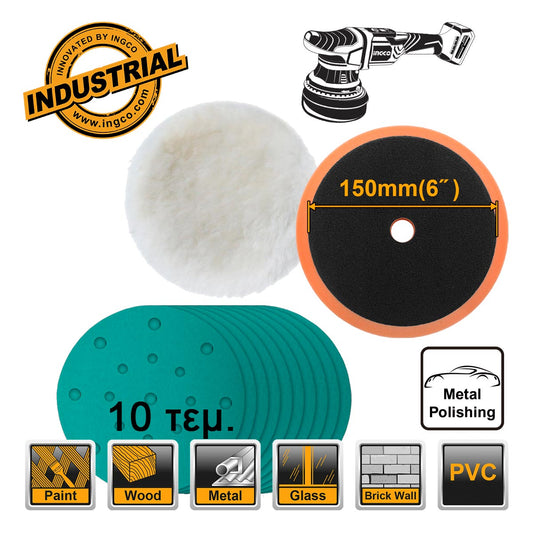 INGCO ENSEMBLE DE POLISSAGE ET DE MEULAGE AU MAROC [APG15012]