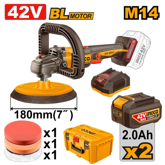 Polisseuse 42V avec 2Batt+Chargeur INGCO | APLI42182