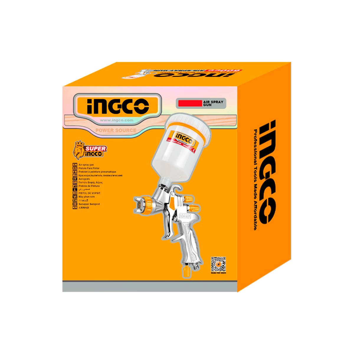 Pistolet à peinture pneumatique 600cc INGCO | ASG1065
