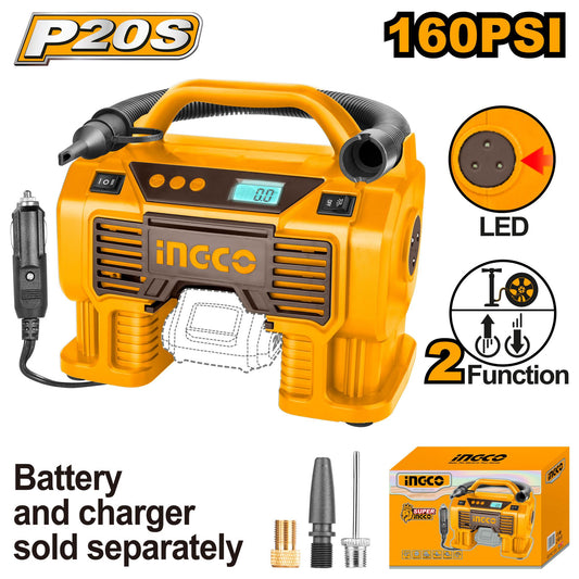 CACLI2002 - COMPRESSEUR AUTONOME SUR BATTERIE INGCO Maroc