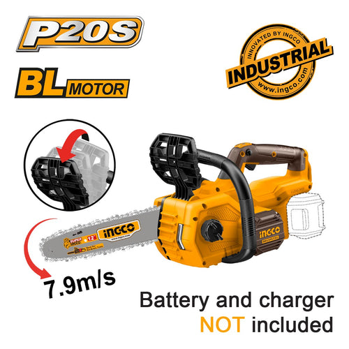 Tronçonneuse lithium20V batteriechargeur noninclus INGCO | CGSLI20128