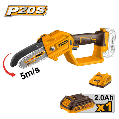 INGCO SCIE ELAGUEUSE 20V 1BATTERIE AU MAROC [CGSLI20581]