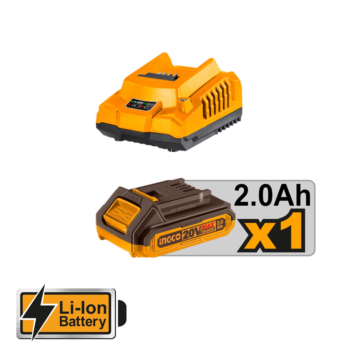 CGSLI20581 - SCIE ELAGUEUSE 20V 1BATTERIE INGCO Maroc