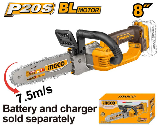 Tronçonneuse à chaine brushless 20v 20cm sans batterie sans chargeur ingco INGCO | CGSLI2085