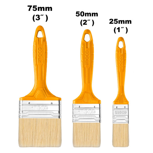 CHPTB7860301 - JEU DE 3 PINCEAUX EN BOIS INGCO Maroc