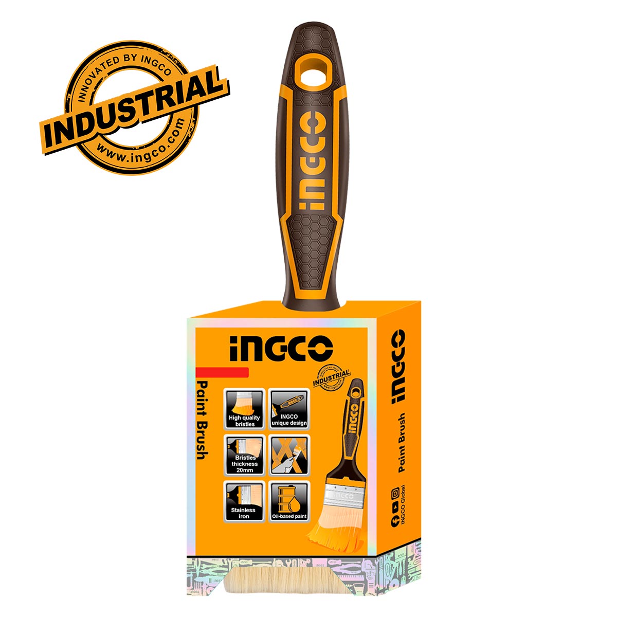 CHPTB8703 - PINCEAU LR DES POILS: 75MM INGCO Maroc