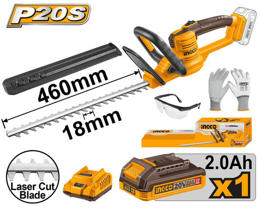 CHTLI20461 - TAILLE-HAIE 20V + BATTERIE + ACCESSOIRES INGCO Maroc