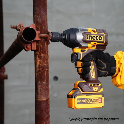 Boulonneuse brushless 1/2 20v 850n.m sans batteries sans chargeur ingco INGCO | CIWLI20851