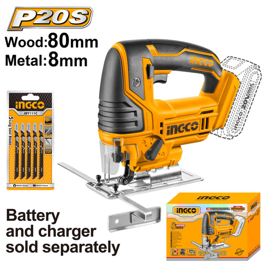 CJSLI8501 - SCIE SAUTEUSE SANS FIL LITHIUM-ION 20V INGCO Maroc