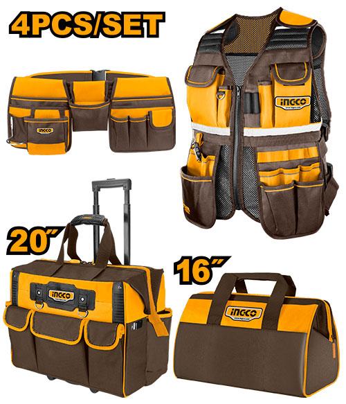 COS230910 - PACK GILET SAC AMOVIBLE ET PORTE OUTILS INGCO Maroc
