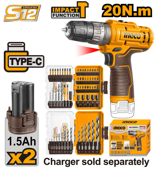 COSLI241197 - VISSEUSE A BATTERIE 12V 1.5Ah INGCO Maroc