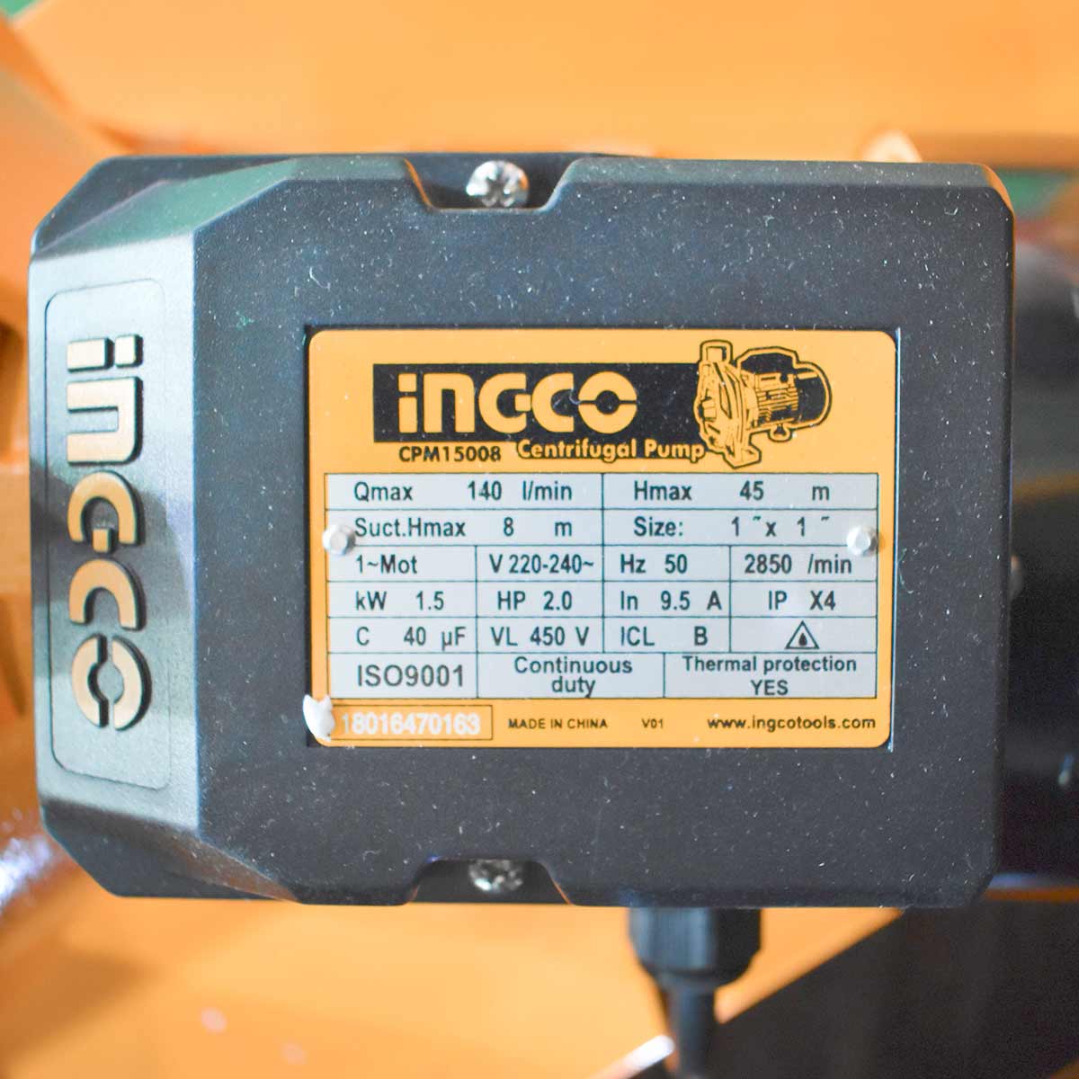 INGCO POMPE CENTRIFUGE 1500W 2HP AU MAROC [CPM15008]