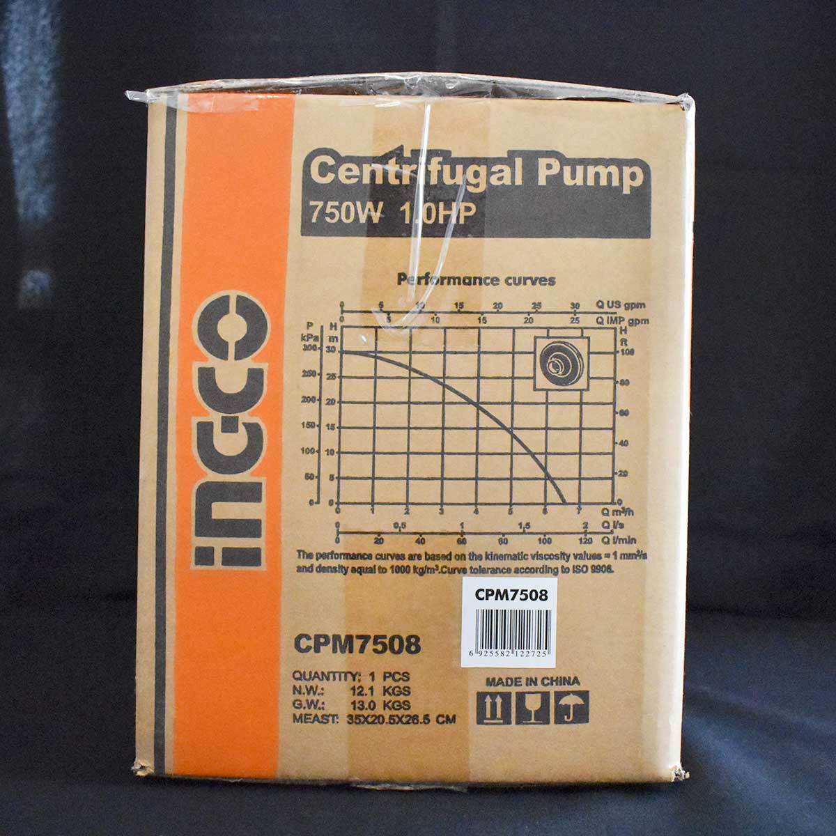 CPM7508 - POMPE CENTRIFUGE 1 HP EAU PROPRE CPM7508 H:30 INGCO Maroc