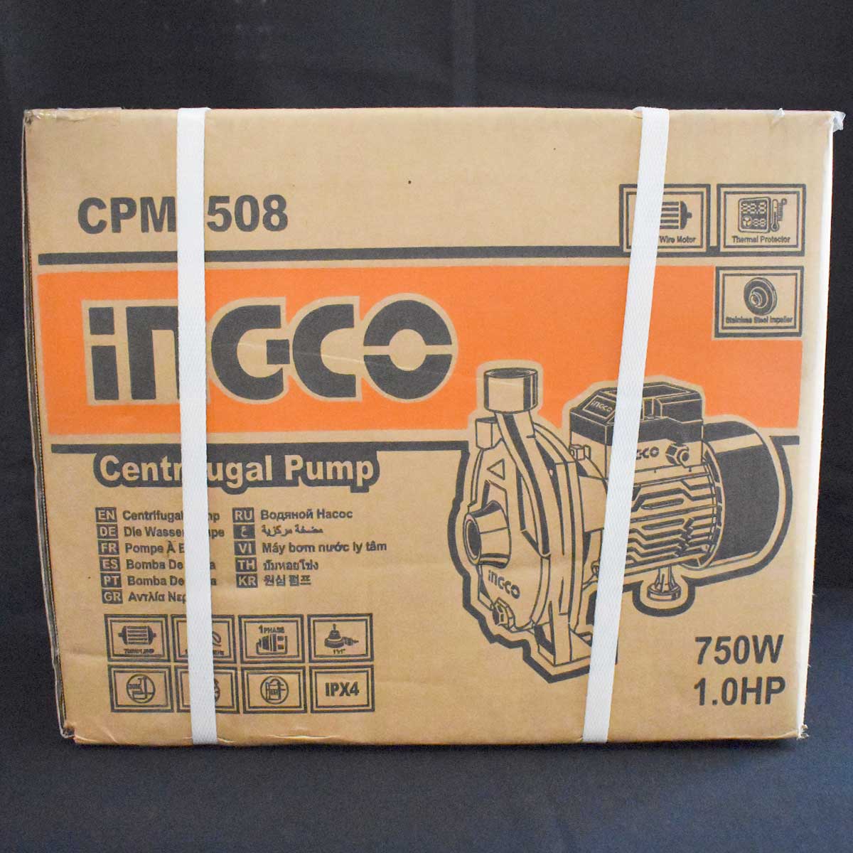CPM7508 - POMPE CENTRIFUGE 1 HP EAU PROPRE CPM7508 H:30 INGCO Maroc