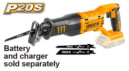 CRSLI1151 - SCIE SABRE 20V +1BATTERIE/CHARGEUR+2LAMES INGCO Maroc