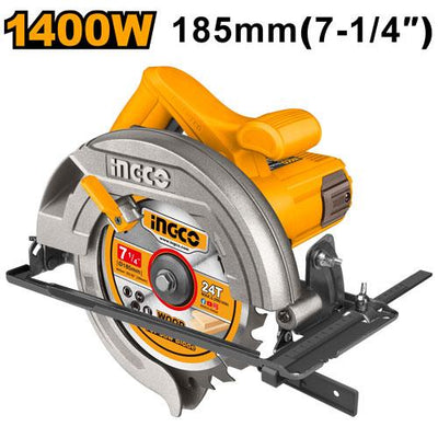 INGCO SCIE CIRCULAIRE 185MM 1400W + 1 LAME SS AU MAROC [CS18538]