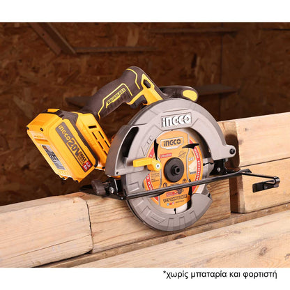 scie circulaire brushless 185mm 20v sans batteries sans chargeur ingco INGCO | CSLI1851