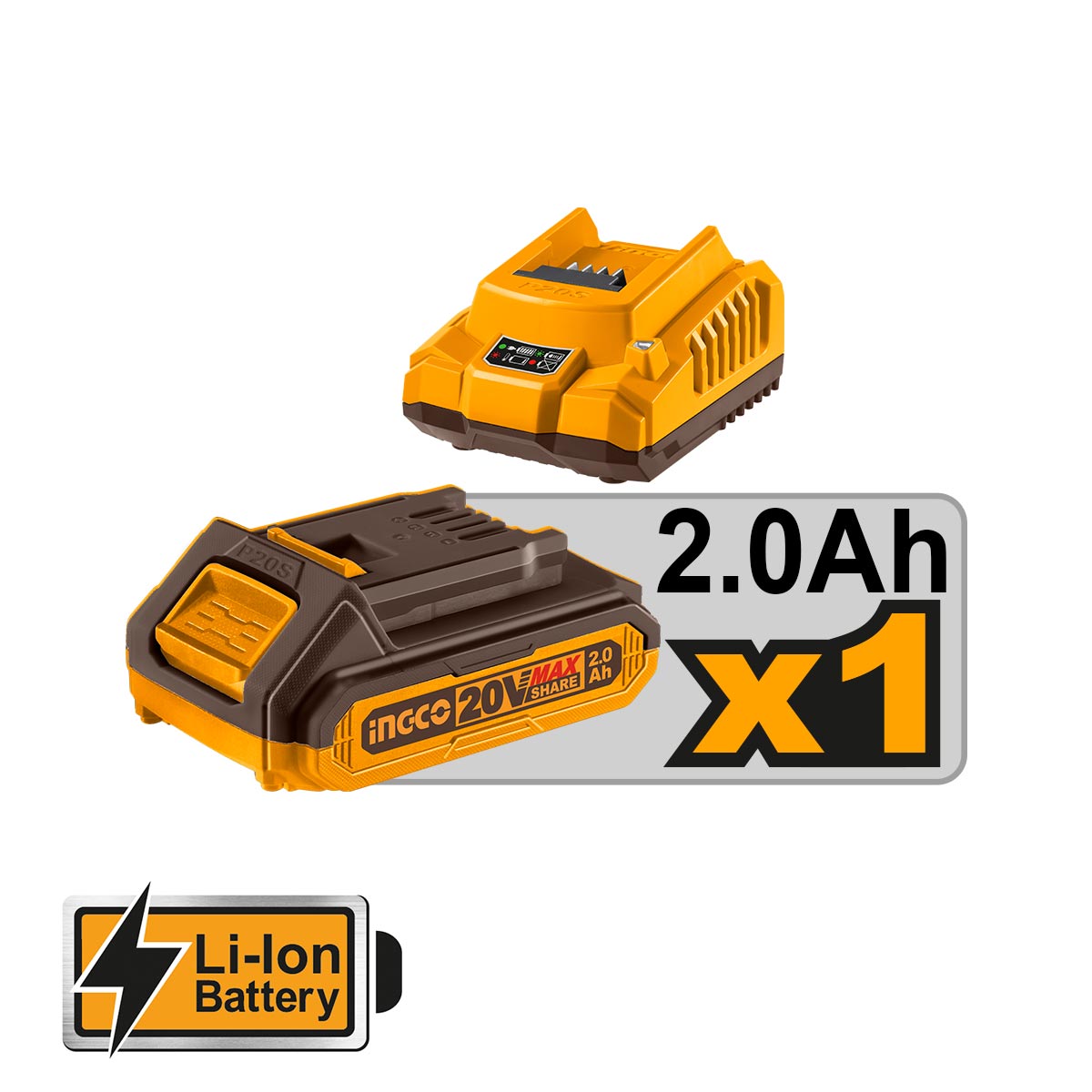 CSTLI3808 - CLOUEUSE 20V 1BATTERIE 18MM INGCO INGCO Maroc