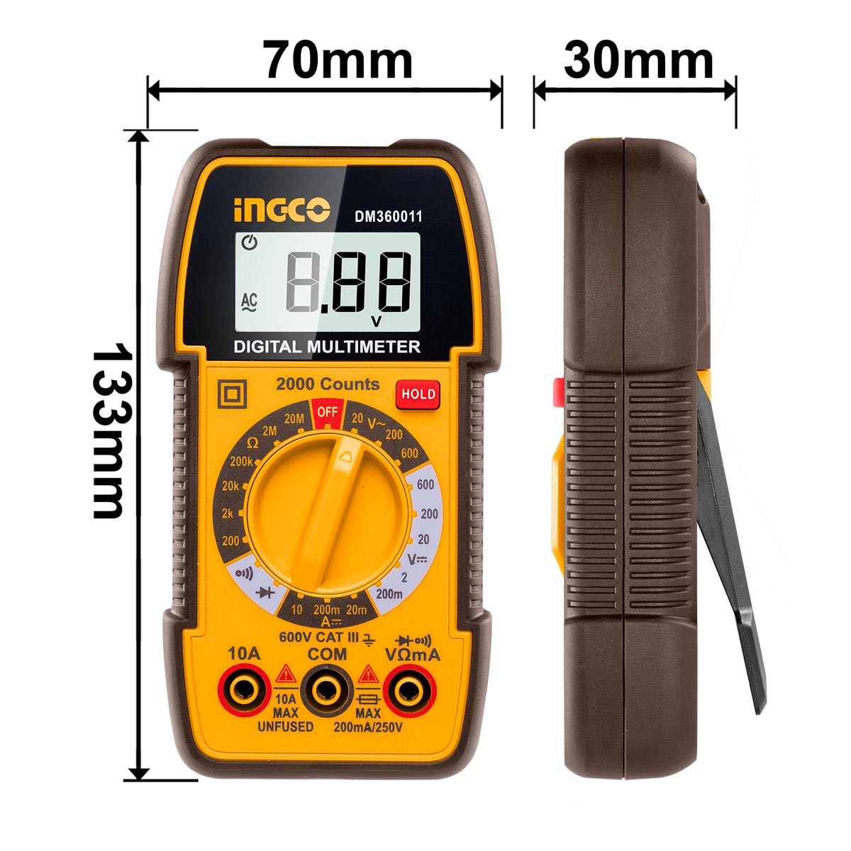 INGCO MULTIMÈTRE NUMÉRIQUE AU MAROC [DM360011]