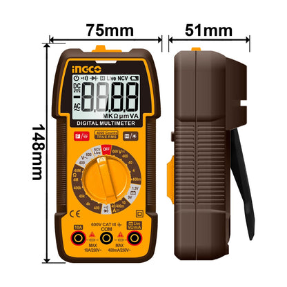 DM36002 - MULTIMETRE DIGITAL LCD 600V AC/DC INGCO Maroc