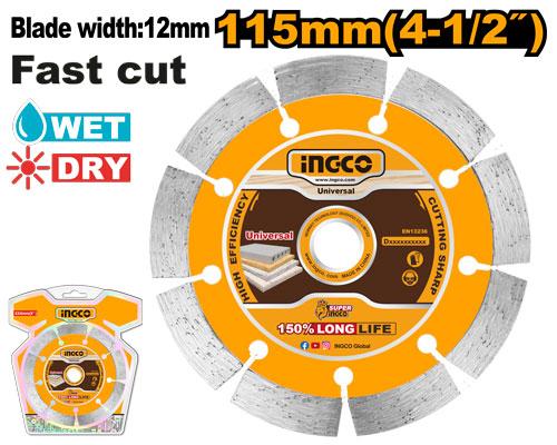 INGCO DISQUE DIAMANT 115MM A SEC INGCO AU MAROC