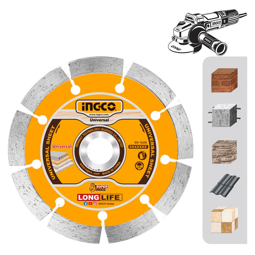 DMD011252 - DISQUE DIAMANT 125MM A EAU ET SEC INGCO Maroc