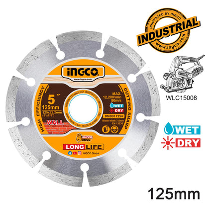 DMD011254 - DISQUE DIAMANT 125X22.2MM FOR WLC15008 INGCO Maroc