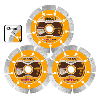 INGCO JEU DE 3 DISQUE DIAMANT 230X22,2MM AU MAROC
