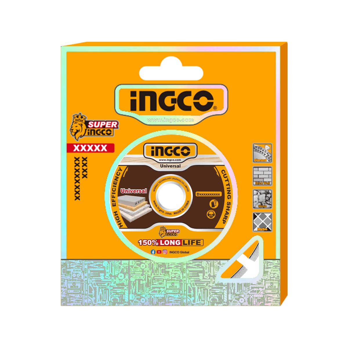 DMD064051 - DISQUE DIAMAND POUR ASPHALT 405MM INGCO Maroc