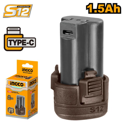 INGCO BATTERIE 1.5AH POUR VISSEUSE 12V INGCO AU MAROC [FBLI12153]