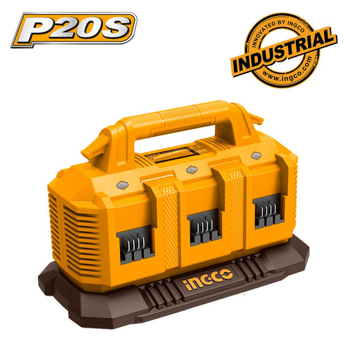 FCLI2064 - CHARGEUR A BATTERIES 20V 4AH 6PORTS INGCO Maroc