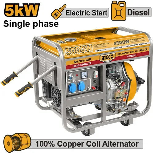 Générateur Diesel 5kW INGCO | GDE50001