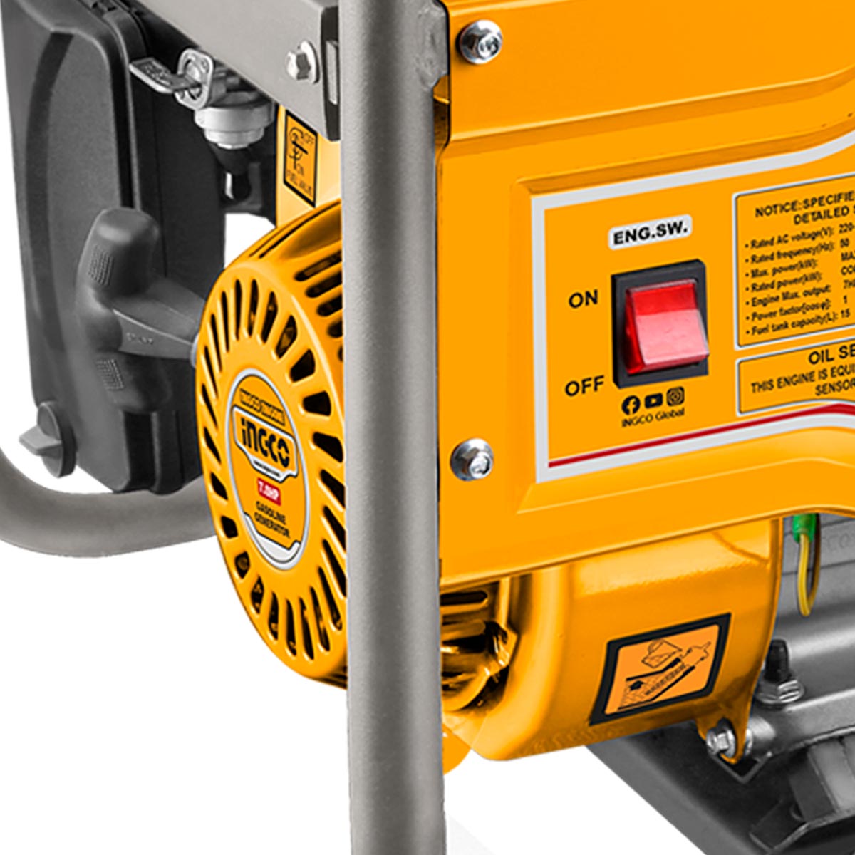 GE30005 - GENERATEUR A ESSENCE 3KVA 15L INGCO Maroc