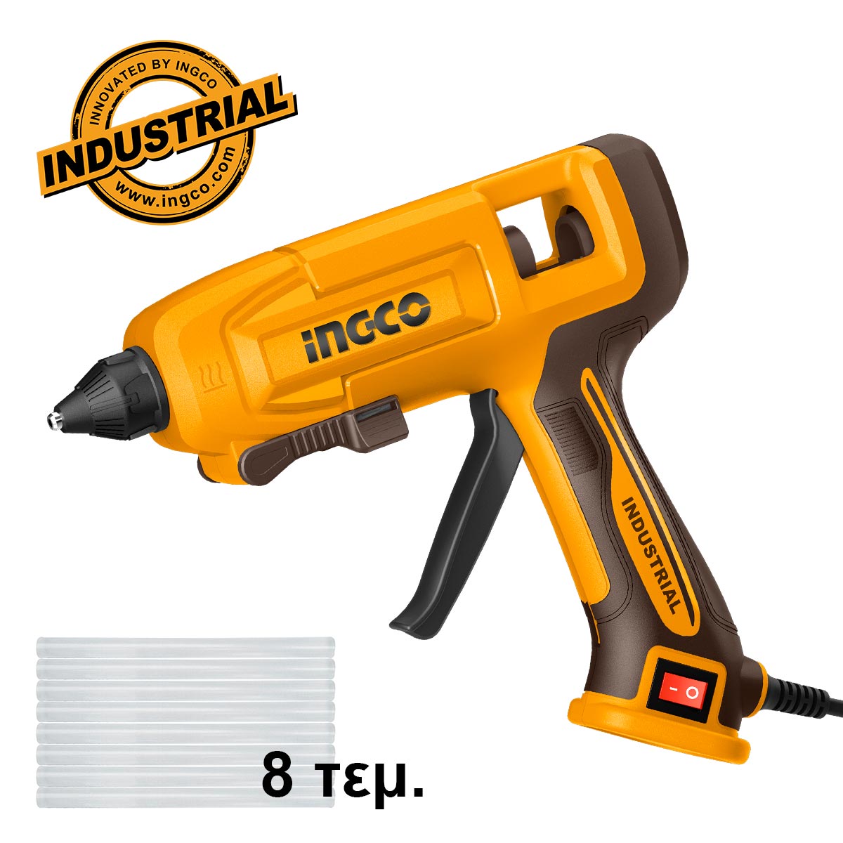 INGCO PISTOLET A COLLE 250W + 8 BATONS COLLE AU MAROC