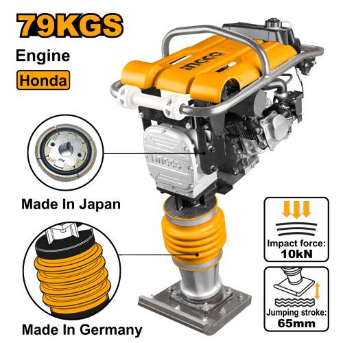GRT75-1 - PILONNEUSE 79KGS 4,0KW MOTEUR HONDA GX160 INGCO Maroc