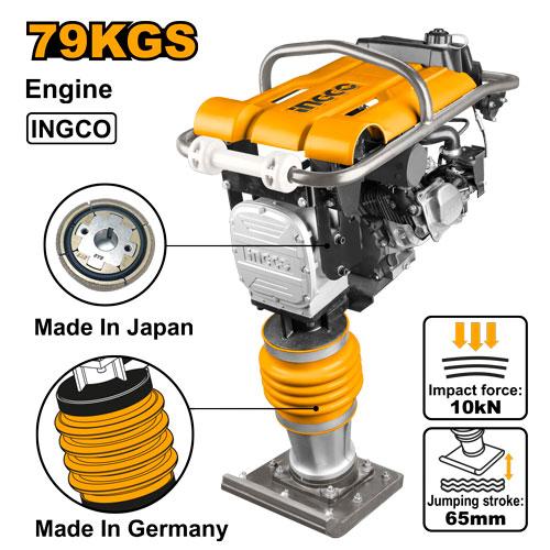 GRT75-2 - PILONNEUSE 79KGS 4.8KW(6.5HP) MOTEUR INGCO Maroc