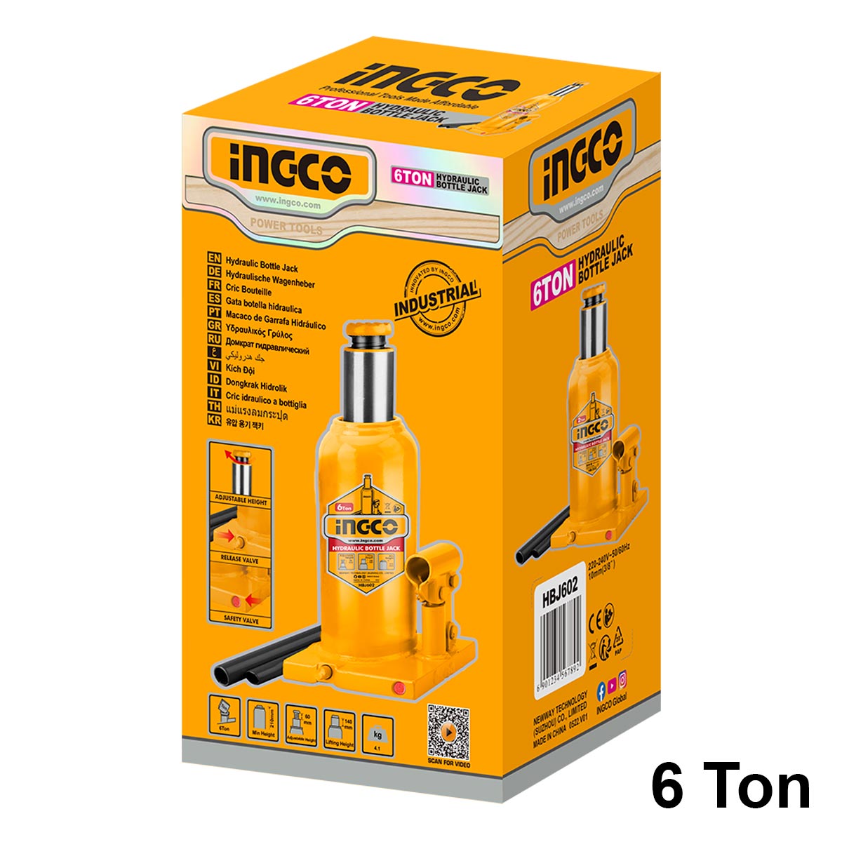 HBJ602 - CRIC BOUTEILLE HYDRAULIQUE 6 TONNES INGCO Maroc
